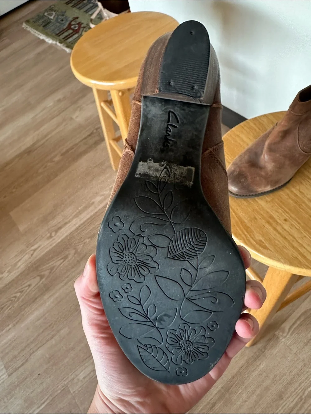 Clark’s Heeled Leather Boots